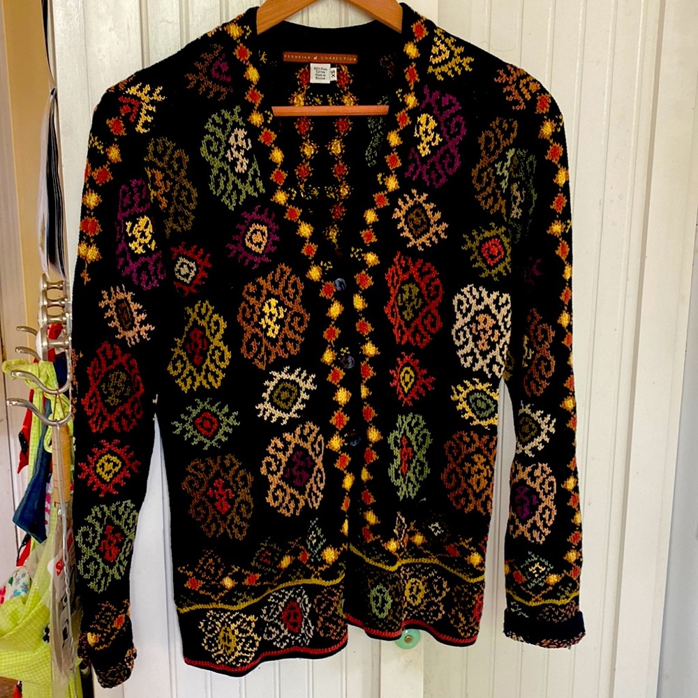 Peruvian Connection Pima Cotton SX Cardigan.